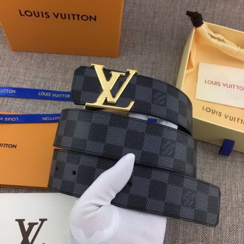 Super Perfect Quality LV Belts(100% Genuine Leather Steel Buckle)-3788