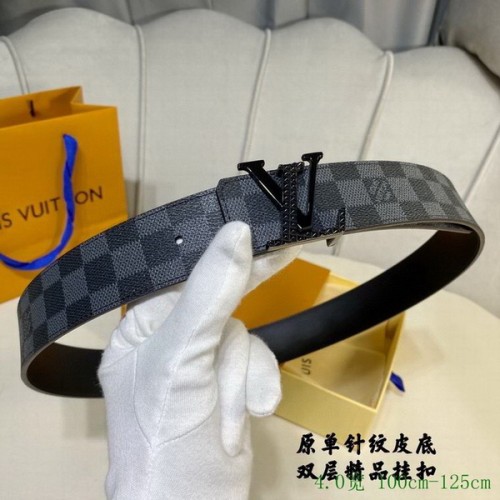 Super Perfect Quality LV Belts(100% Genuine Leather Steel Buckle)-3993