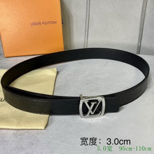 Super Perfect Quality LV Belts(100% Genuine Leather Steel Buckle)-2644