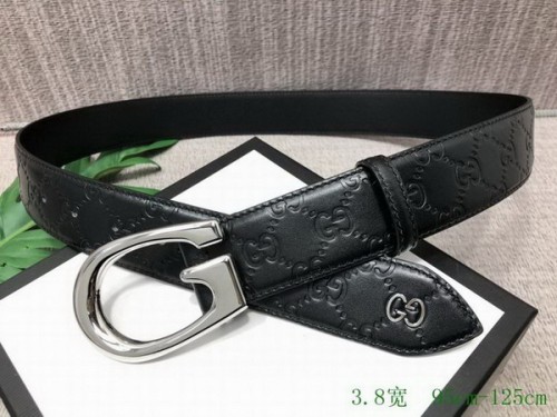 Super Perfect Quality G Belts(100% Genuine Leather,steel Buckle)-3702