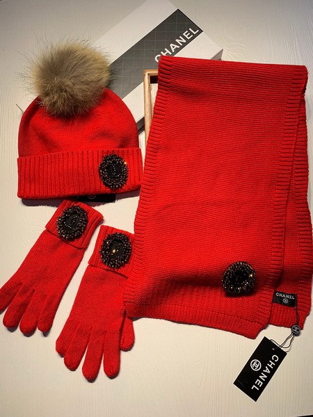 CHAL Wool Cap Scarf AAA-163