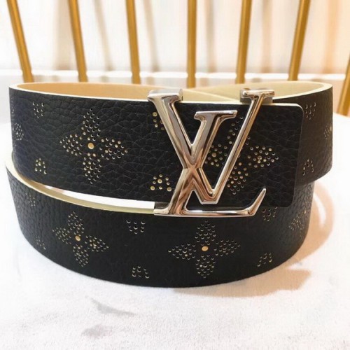 Super Perfect Quality LV Belts(100% Genuine Leather Steel Buckle)-3443