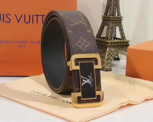 Super Perfect Quality LV Belts(100% Genuine Leather Steel Buckle)-3932