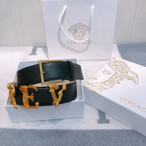 Super Perfect Quality Versace Belts(100% Genuine Leather,Steel Buckle)-683