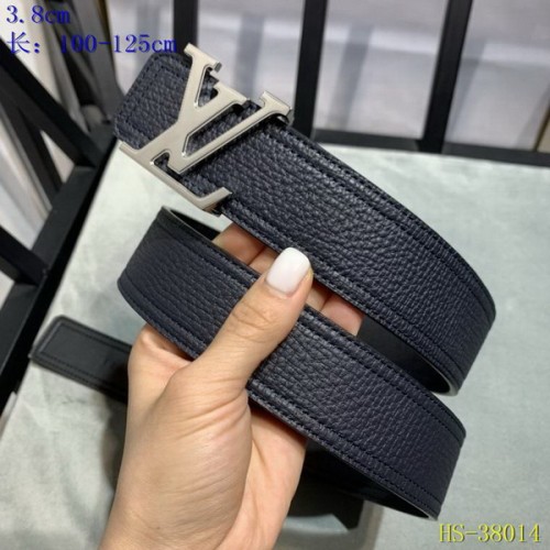Super Perfect Quality LV Belts(100% Genuine Leather Steel Buckle)-3633