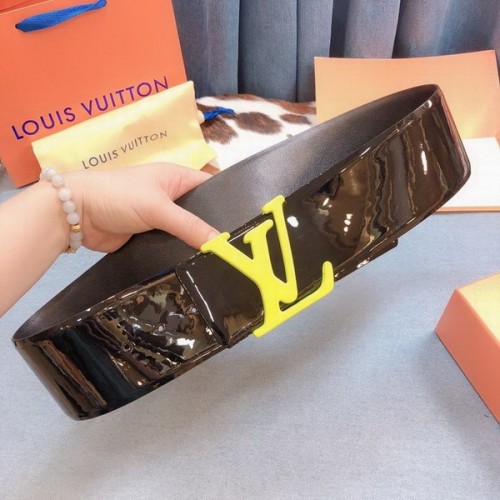 Super Perfect Quality LV Belts(100% Genuine Leather Steel Buckle)-4138
