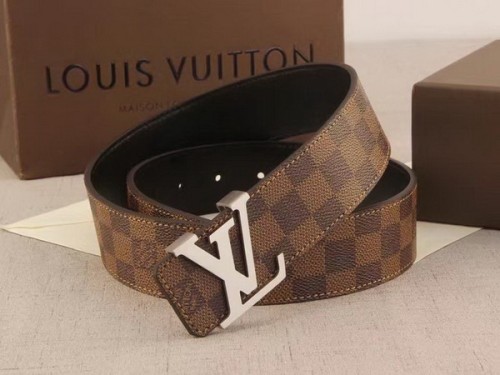 Super Perfect Quality LV Belts(100% Genuine Leather Steel Buckle)-3720