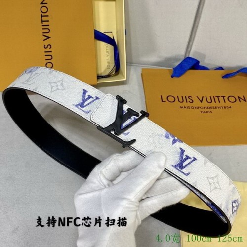 Super Perfect Quality LV Belts(100% Genuine Leather Steel Buckle)-4077