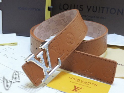 Super Perfect Quality LV Belts(100% Genuine Leather Steel Buckle)-4241