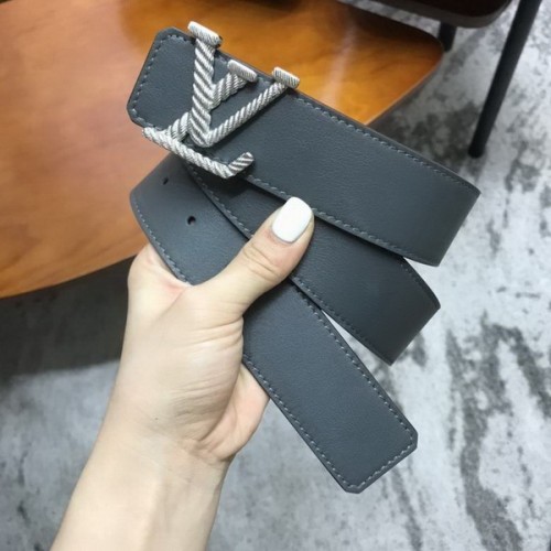 Super Perfect Quality LV Belts(100% Genuine Leather Steel Buckle)-3865