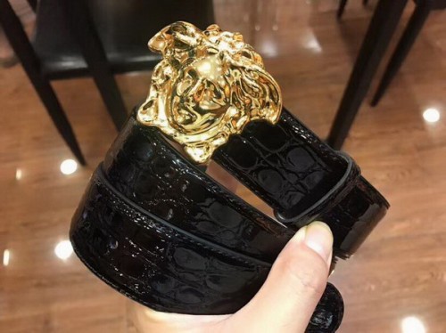 Super Perfect Quality Versace Belts(100% Genuine Leather,Steel Buckle)-768