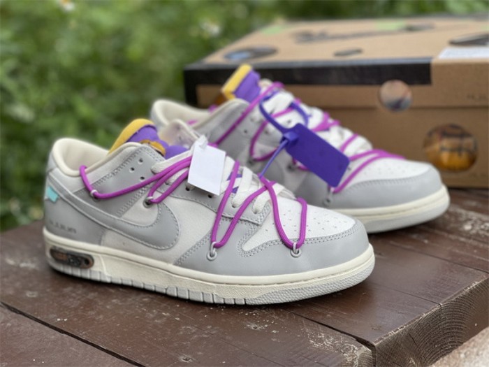 Authentic OFF-WHITE x Nike Dunk Low “The 50” DM1602 111