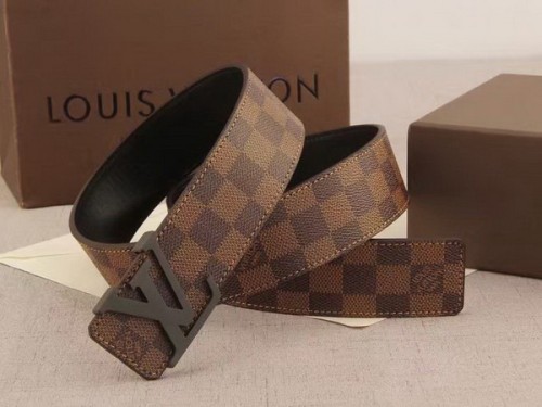 Super Perfect Quality LV Belts(100% Genuine Leather Steel Buckle)-3718