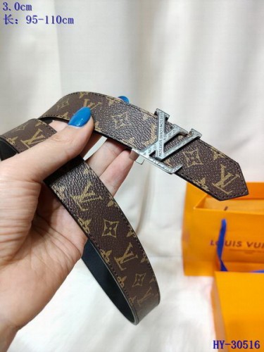 Super Perfect Quality LV Belts(100% Genuine Leather Steel Buckle)-4453