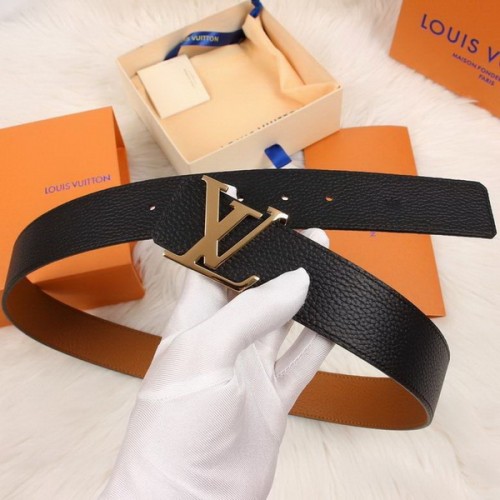 Super Perfect Quality LV Belts(100% Genuine Leather Steel Buckle)-3900
