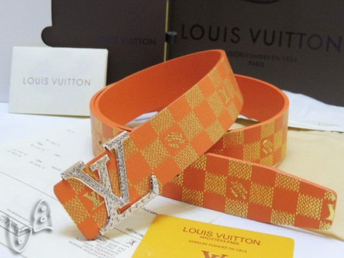 Super Perfect Quality LV Belts(100% Genuine Leather Steel Buckle)-4236