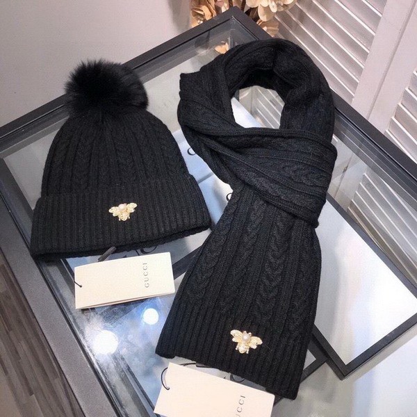 G Wool Cap Scarf AAA-286