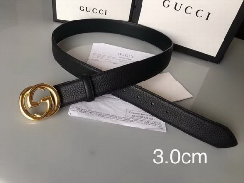 Super Perfect Quality G Belts(100% Genuine Leather,steel Buckle)-3350