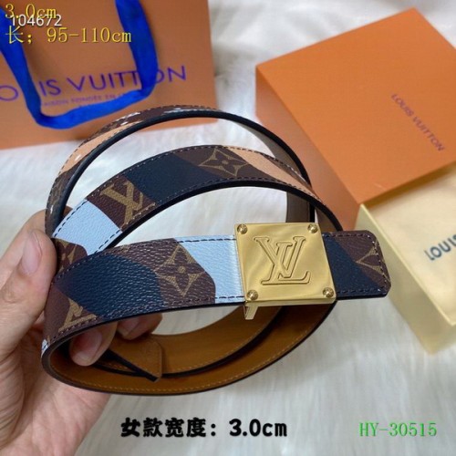 Super Perfect Quality LV Belts(100% Genuine Leather Steel Buckle)-4381