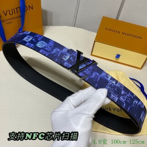 Super Perfect Quality LV Belts(100% Genuine Leather Steel Buckle)-4006