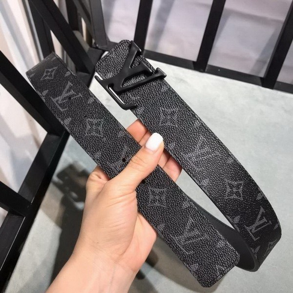 Super Perfect Quality LV Belts(100% Genuine Leather Steel Buckle)-3842