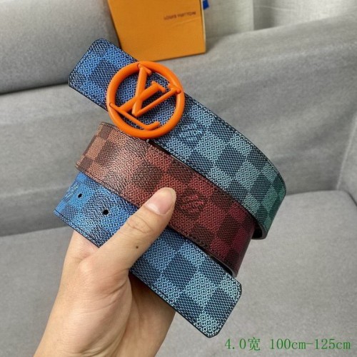 Super Perfect Quality LV Belts(100% Genuine Leather Steel Buckle)-3018
