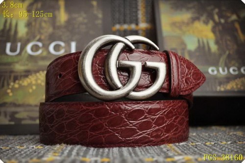 Super Perfect Quality G Belts(100% Genuine Leather,steel Buckle)-3949