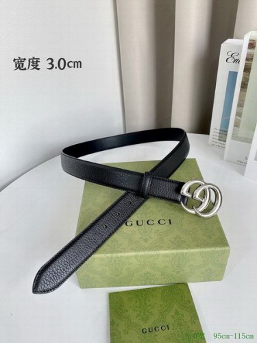 Super Perfect Quality G Belts(100% Genuine Leather,steel Buckle)-3362