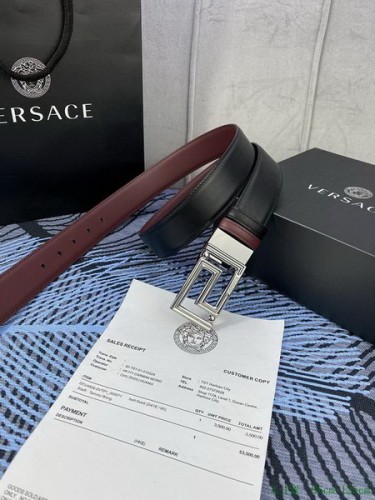 Super Perfect Quality Versace Belts(100% Genuine Leather,Steel Buckle)-1605