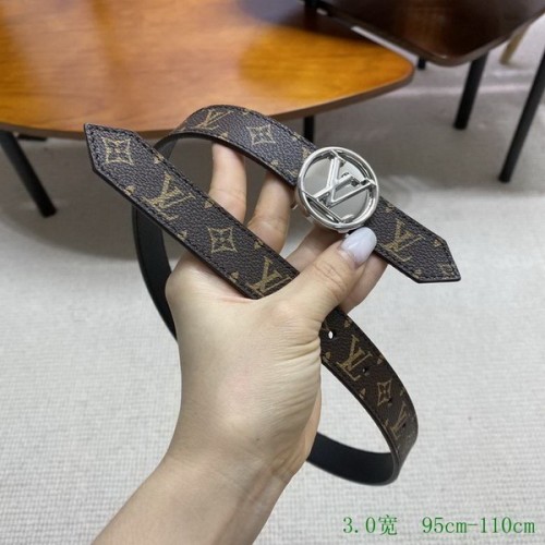 Super Perfect Quality LV Belts(100% Genuine Leather Steel Buckle)-3423