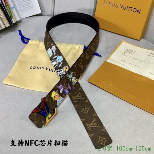 Super Perfect Quality LV Belts(100% Genuine Leather Steel Buckle)-2991