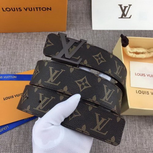 Super Perfect Quality LV Belts(100% Genuine Leather Steel Buckle)-3776