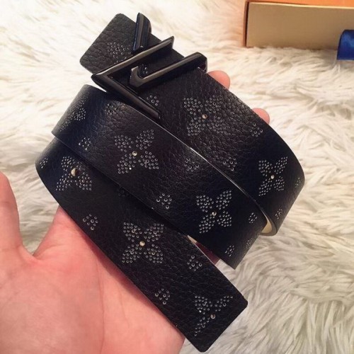 Super Perfect Quality LV Belts(100% Genuine Leather Steel Buckle)-3426