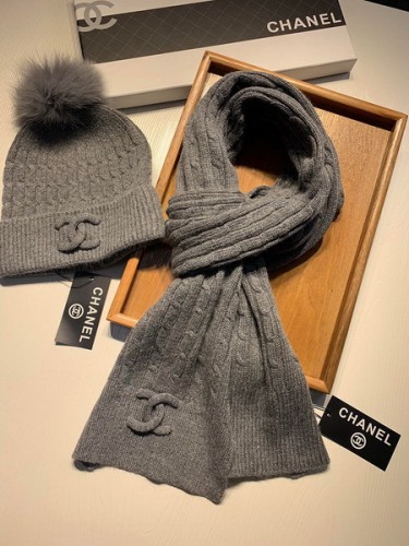 CHAL Wool Cap Scarf AAA-155