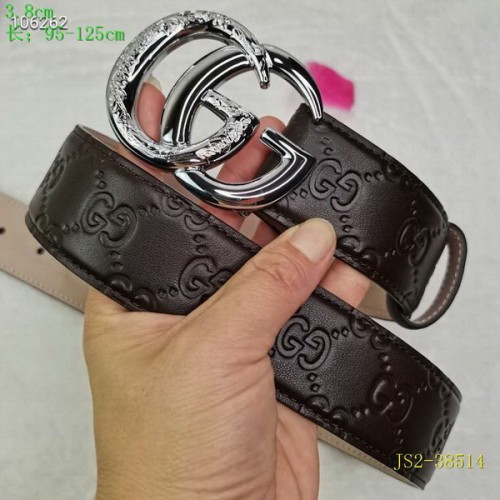Super Perfect Quality G Belts(100% Genuine Leather,steel Buckle)-3795