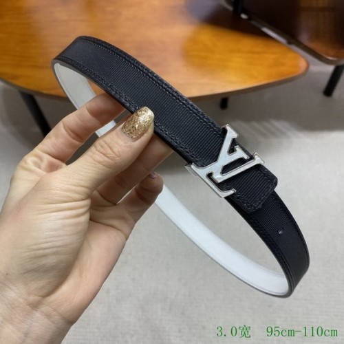 Super Perfect Quality LV Belts(100% Genuine Leather Steel Buckle)-3420