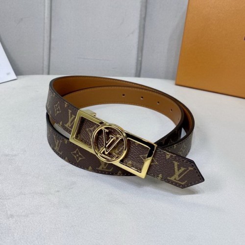 Super Perfect Quality LV Belts(100% Genuine Leather Steel Buckle)-4326