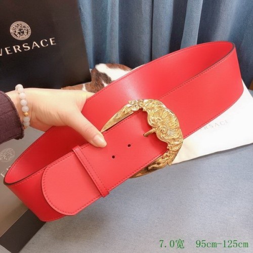 Super Perfect Quality Versace Belts(100% Genuine Leather,Steel Buckle)-788