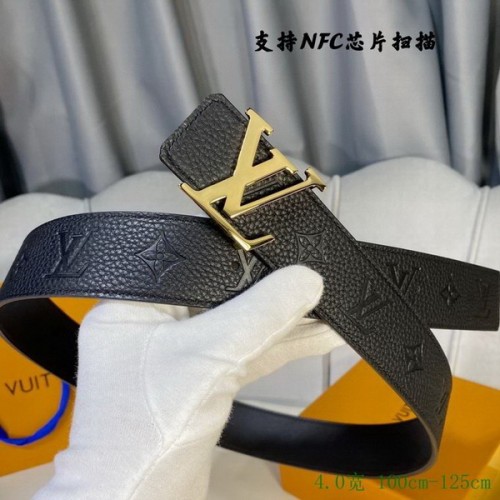 Super Perfect Quality LV Belts(100% Genuine Leather Steel Buckle)-4057