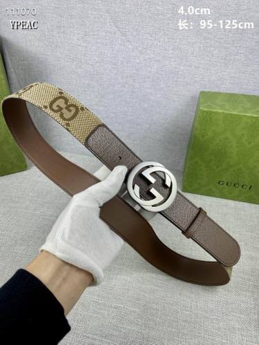 Super Perfect Quality G Belts(100% Genuine Leather,steel Buckle)-3087