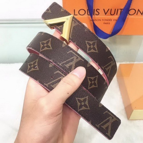 Super Perfect Quality LV Belts(100% Genuine Leather Steel Buckle)-3483