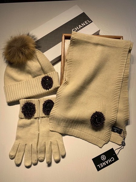 CHAL Wool Cap Scarf AAA-167