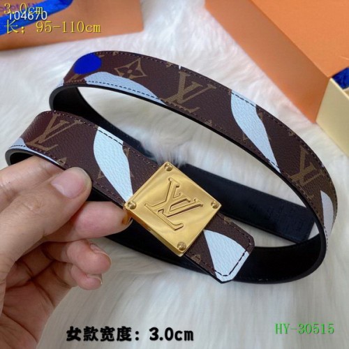 Super Perfect Quality LV Belts(100% Genuine Leather Steel Buckle)-4377