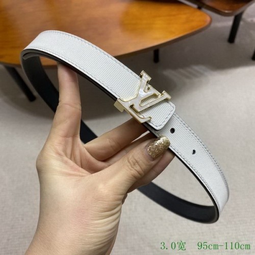Super Perfect Quality LV Belts(100% Genuine Leather Steel Buckle)-3421