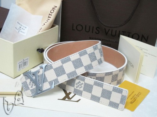 Super Perfect Quality LV Belts(100% Genuine Leather Steel Buckle)-4155