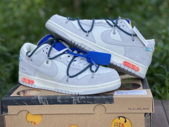 Authentic OFF-WHITE x Nike Dunk Low “The 50” DJ0950 111