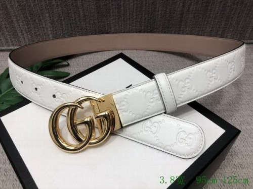 Super Perfect Quality G Belts(100% Genuine Leather,steel Buckle)-3717