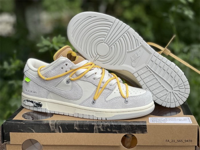 Authentic OFF-WHITE x Nike Dunk Low “The 50” DJ0950-109