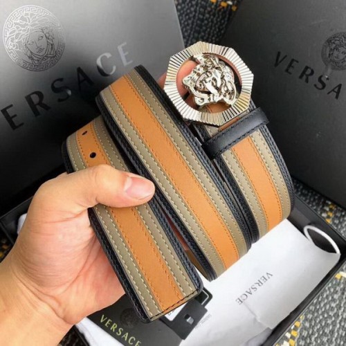 Super Perfect Quality Versace Belts(100% Genuine Leather,Steel Buckle)-706