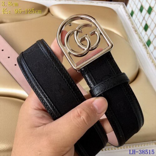 Super Perfect Quality G Belts(100% Genuine Leather,steel Buckle)-3883